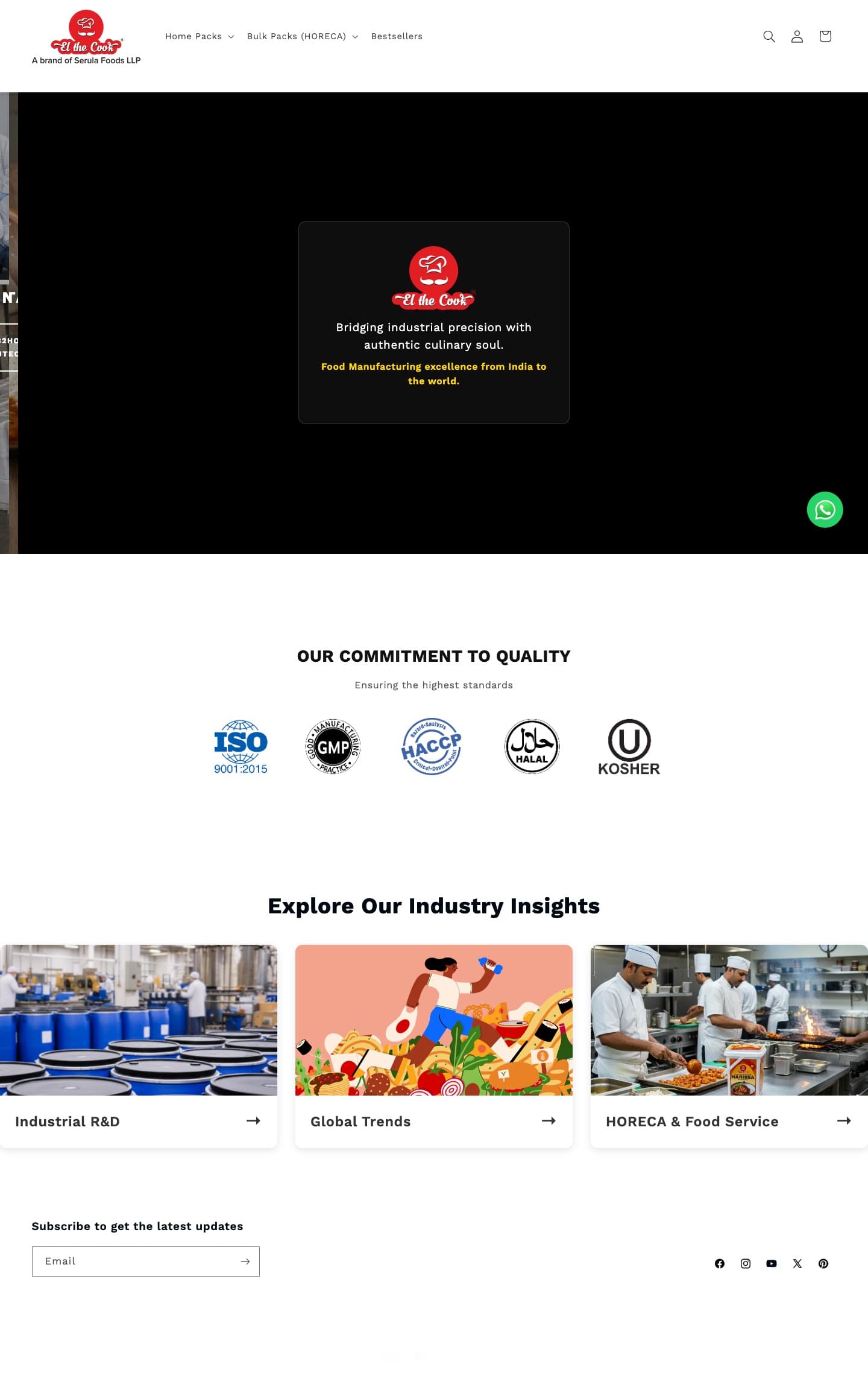El The Cook website screenshot