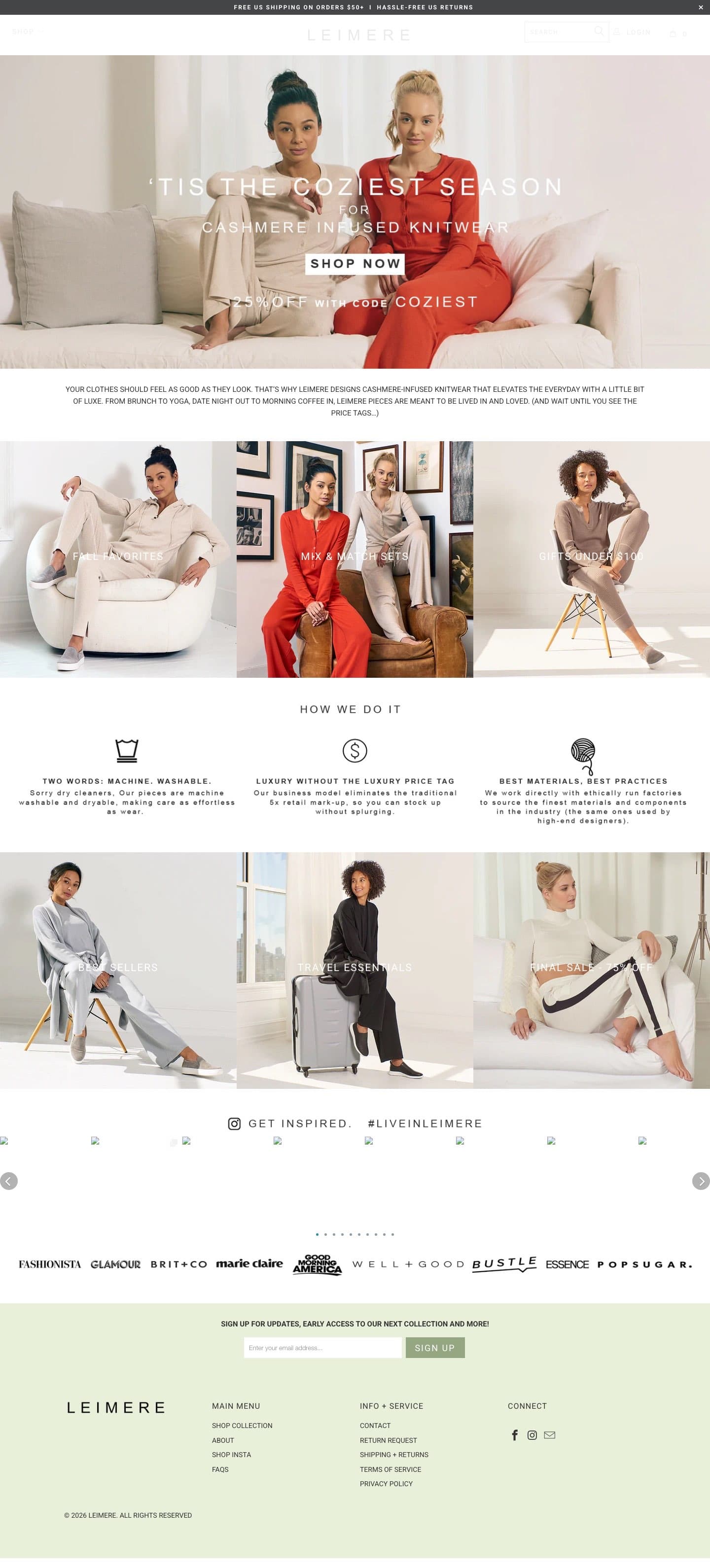 Leimere website screenshot