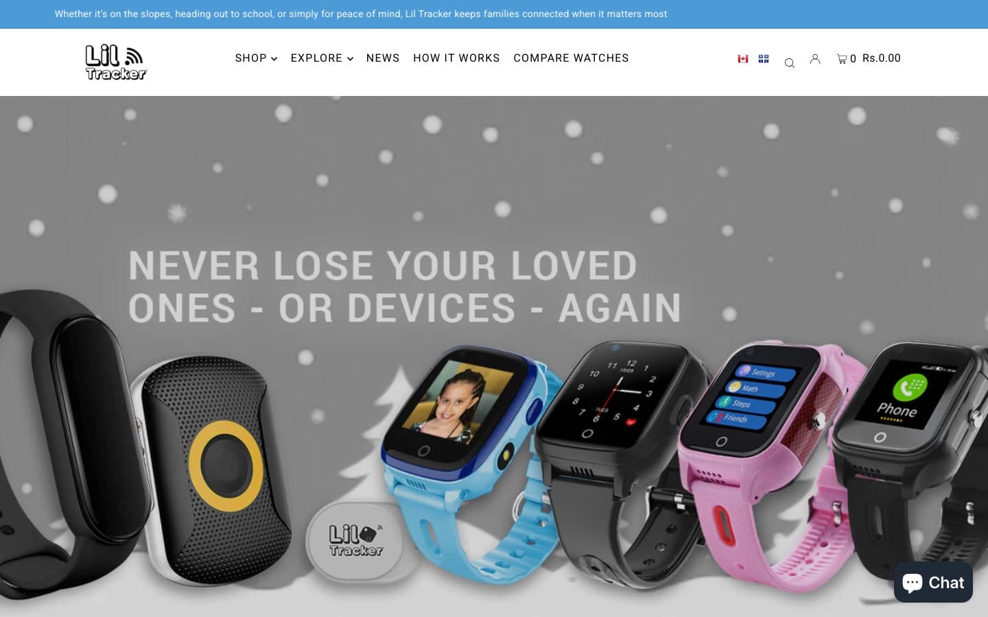 Lil Tracker website screenshot