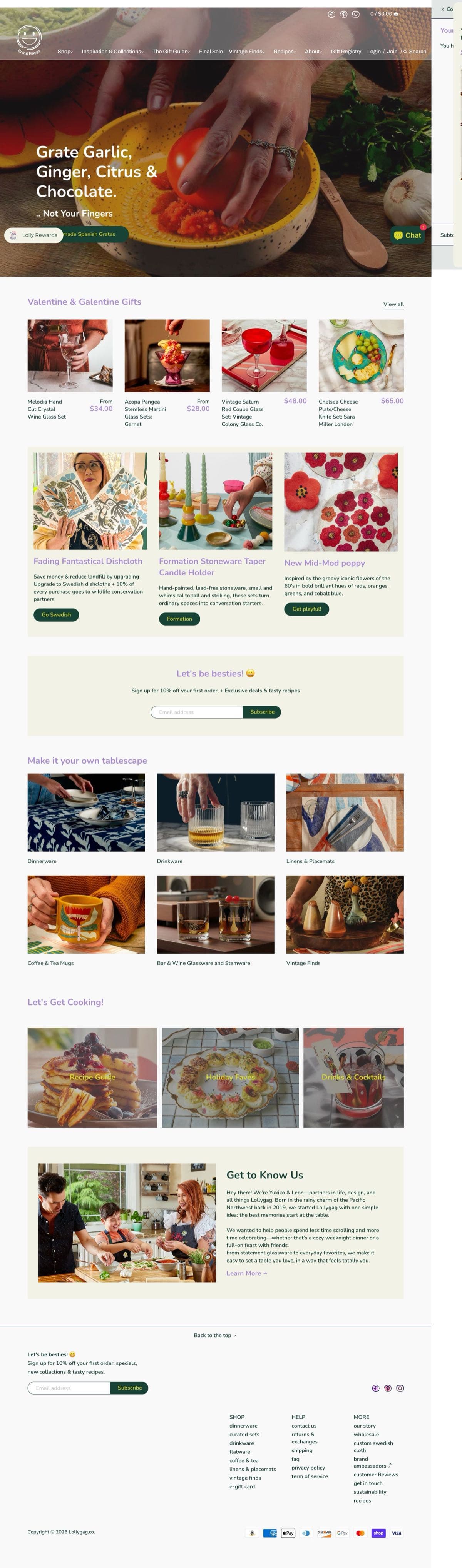 Lollygag website screenshot