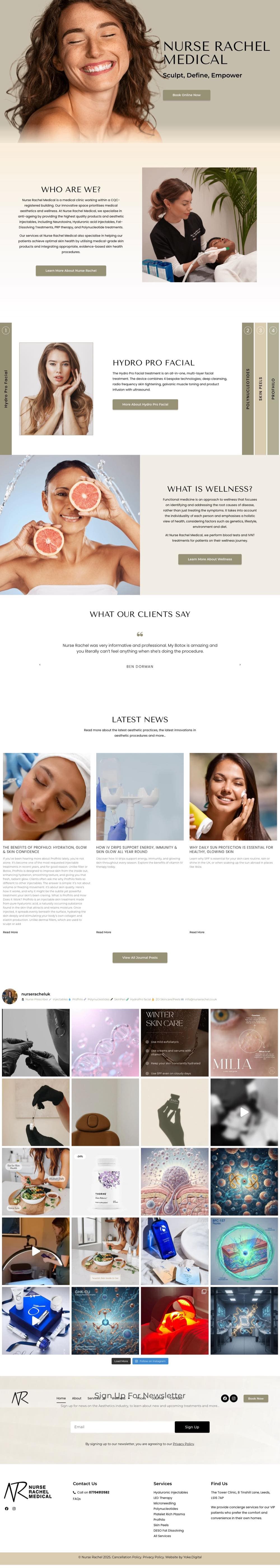 NurseRachel website screenshot