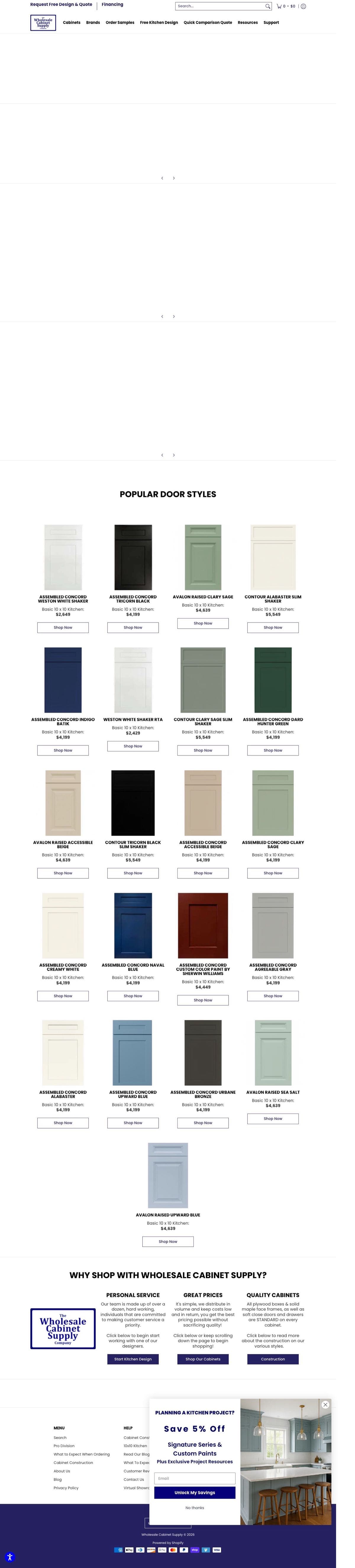 WC Supply website screenshot